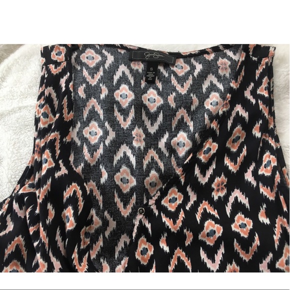 Jessica Simpson Geometric Print Romper - Picture 3 of 4